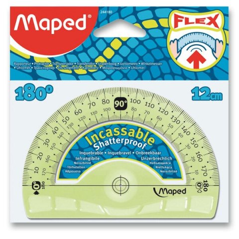 Úhloměr 180°/125 Maped Flex pružný